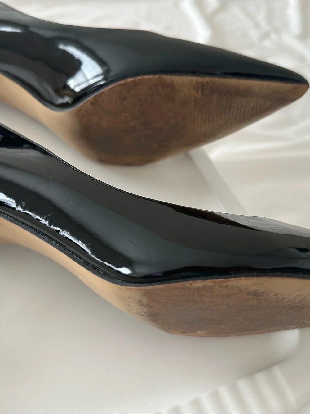 Joy N Love Black Patent Pointed Toe Pumps - Elegant Women's Heels